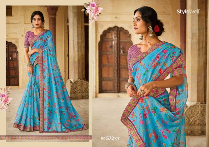 Parineeta Fancy Designer Ethnic Wear Printed Saree Collection
